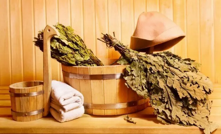 The broom is an important attribute of the sauna