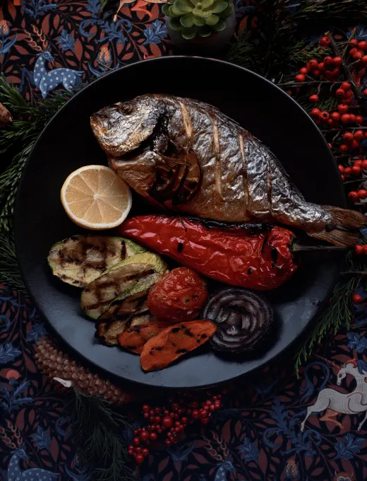 Dorada cu legume